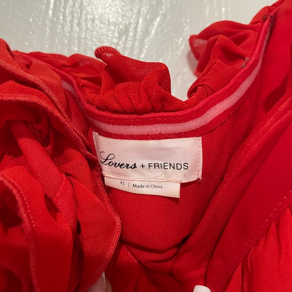 Lovers + Friends Vibrant Red Dress - Picture 4 of 9